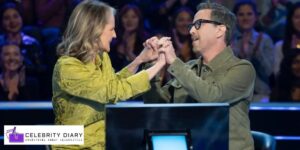 Helen Hunt and Dan Bucatinsky celebrating their $125,000 win on ‘Who Wants to Be a Millionaire’