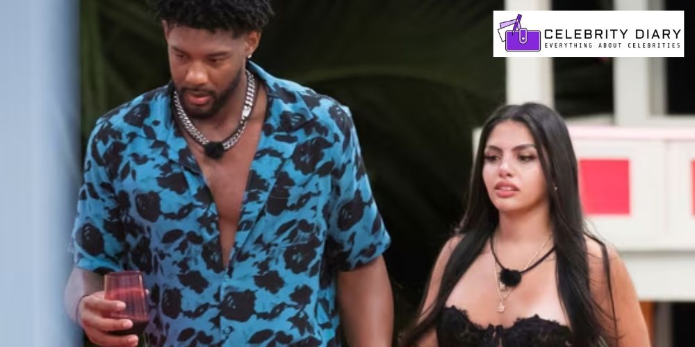 Huda Mustafa and Louis Russell at Love Island USA reunion