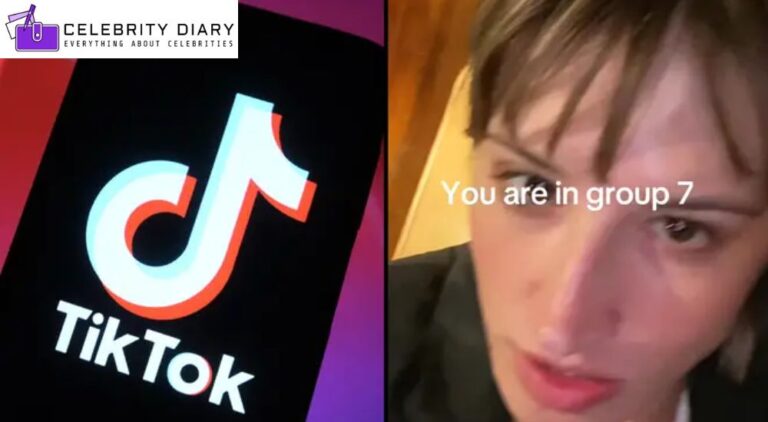 Illustration of the Group 7 TikTok trend going viral on social media