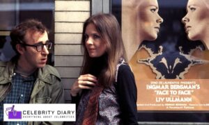 Woody Allen and Diane Keaton together at a public event.